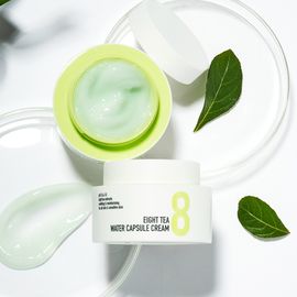 [BOM] EIGHT TEA Water Gel Capsule Moisturizing Cream 50g-pH5.5±1.0 eight tea extract soothing & moisturising for all skin, Hydro Boost Hyaluronic Acid, Korean Skincare, Hyaluronic Acid-Made in Korea